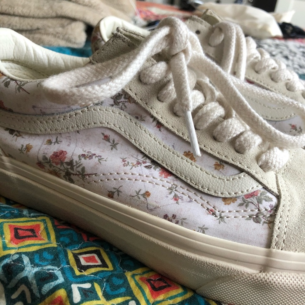 Floral old school vans